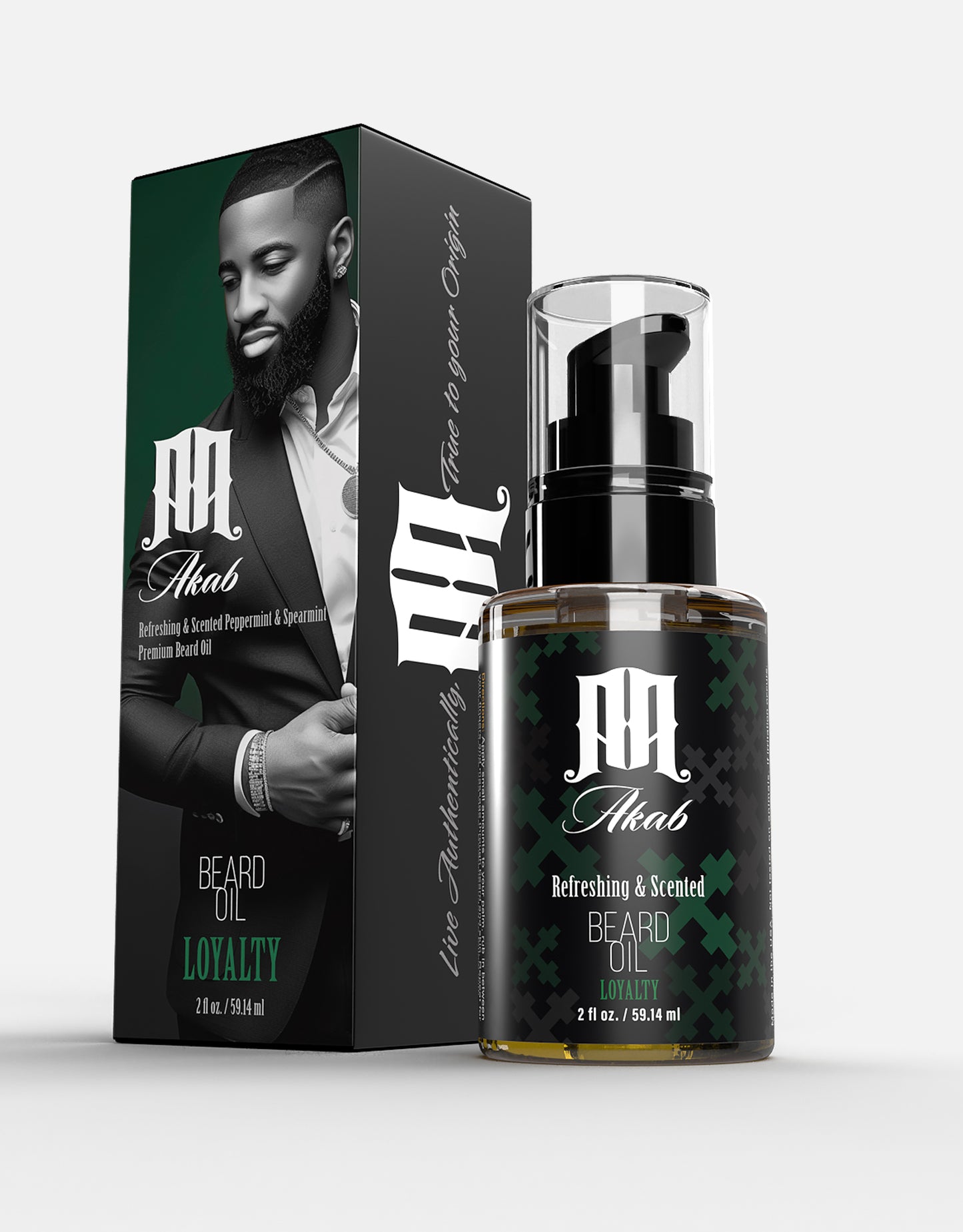 Loyalty - Akab Premium Beard Oil - Moisturizes, Prevents Breakage, and Promotes Thicker & Fuller Beards