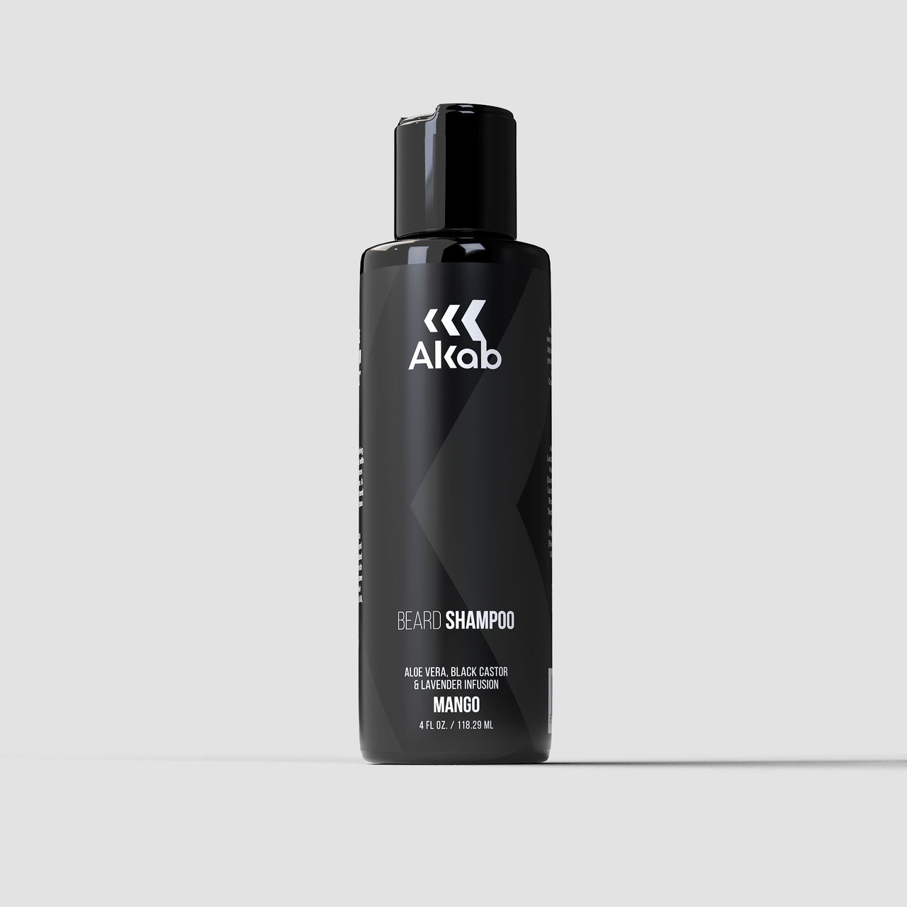 Akab Beard Shampoo - Premium Wash for Cleansing Your Beard w/ Black Castor Seed, Vitamin B, & Aloe Vera